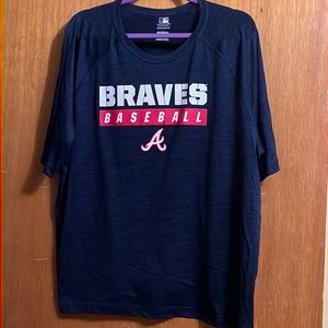 3XL Atlanta Braves Baseball Stretchy Dryfit T-shirt
